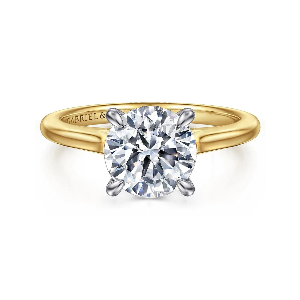 Gabriel & Co 8 Engagement Ring 14K Gold Classic ER16339R8M44JJ