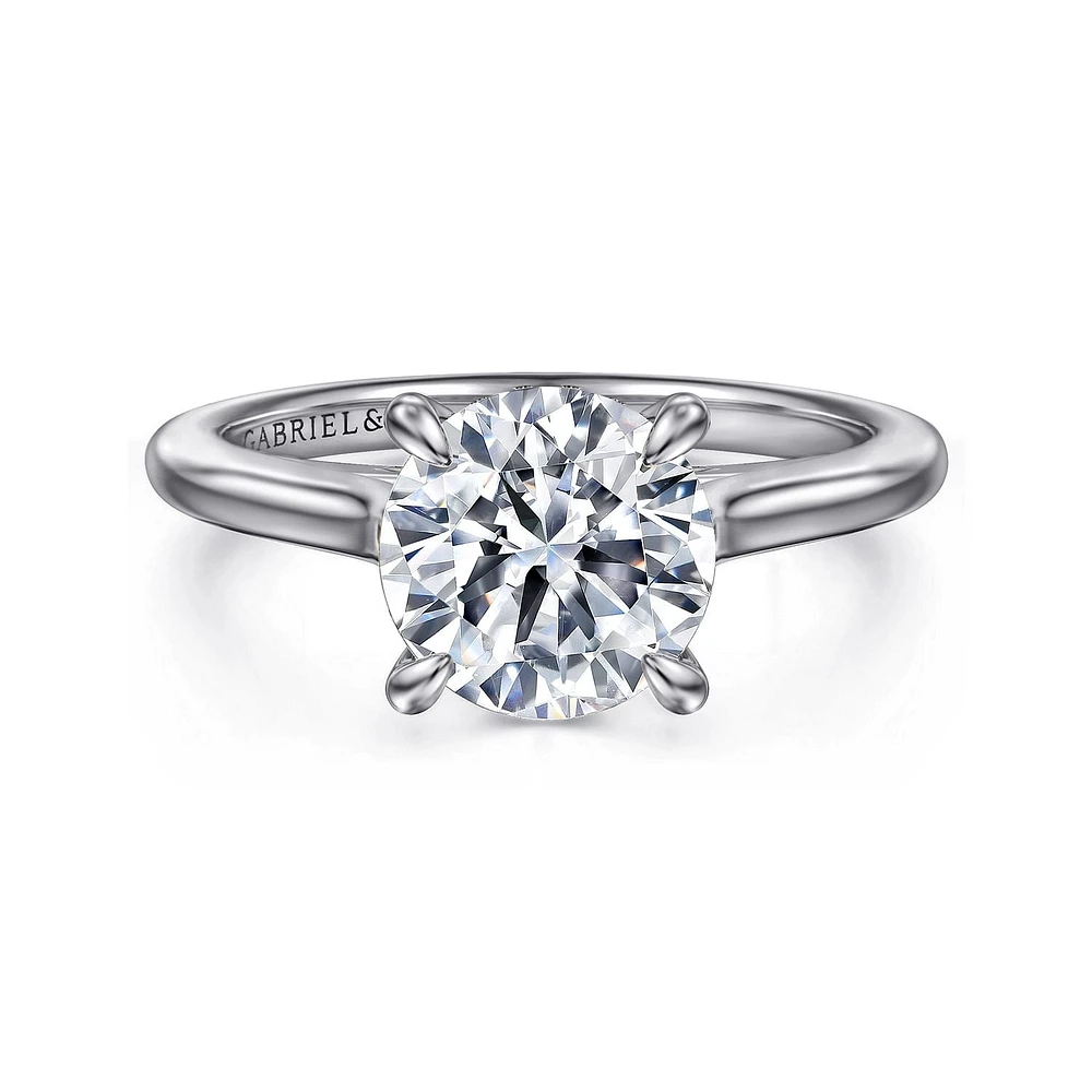 Gabriel & Co 8 Engagement Ring 14K White Gold Classic ER16339R8W44JJ
