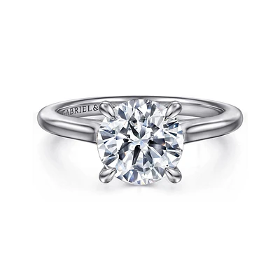 Gabriel & Co 8 Engagement Ring 14K White Gold Classic ER16339R8W44JJ