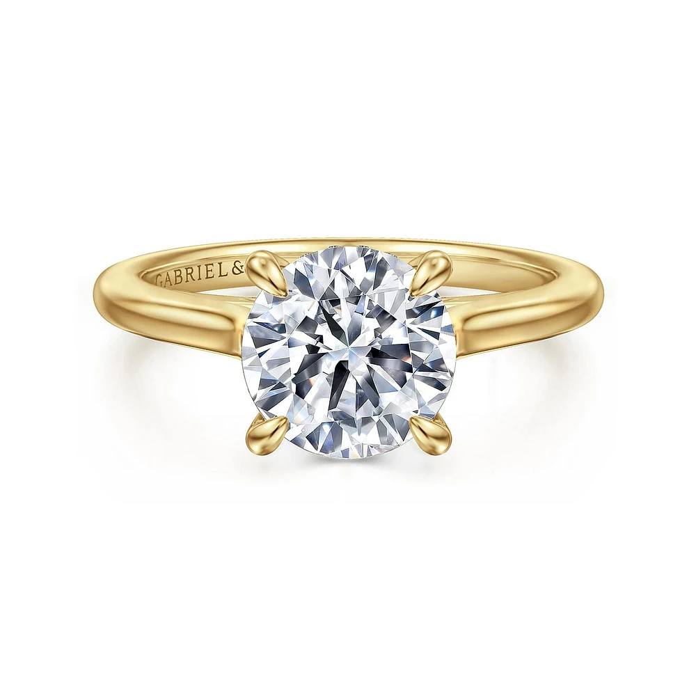 Gabriel & Co 8 Engagement Ring 14K Yellow Gold Classic ER16339R8Y44JJ