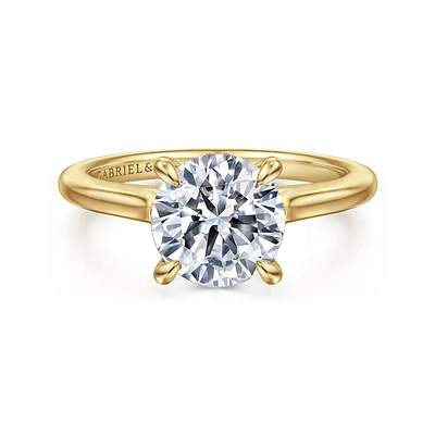 Gabriel & Co 8 Engagement Ring 14K Yellow Gold Classic ER16339R8Y44JJ