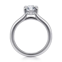 Gabriel & Co 12X6 Engagement Ring 14K White Gold Classic ER16340M6W44JJ