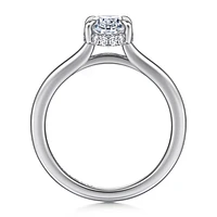 Gabriel & Co 9X6 Engagement Ring 14K White Gold Classic ER16340O6W44JJ