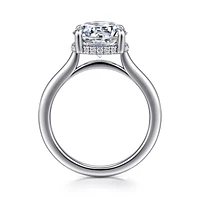 Gabriel & Co 9 Engagement Ring 14K White Gold Classic ER16340R12W44JJ