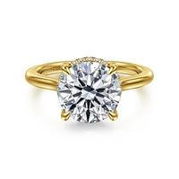 Gabriel & Co 9 Engagement Ring 14K Yellow Gold Classic ER16340R12Y44JJ