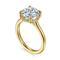 Gabriel & Co 9 Engagement Ring 14K Yellow Gold Classic ER16340R12Y44JJ