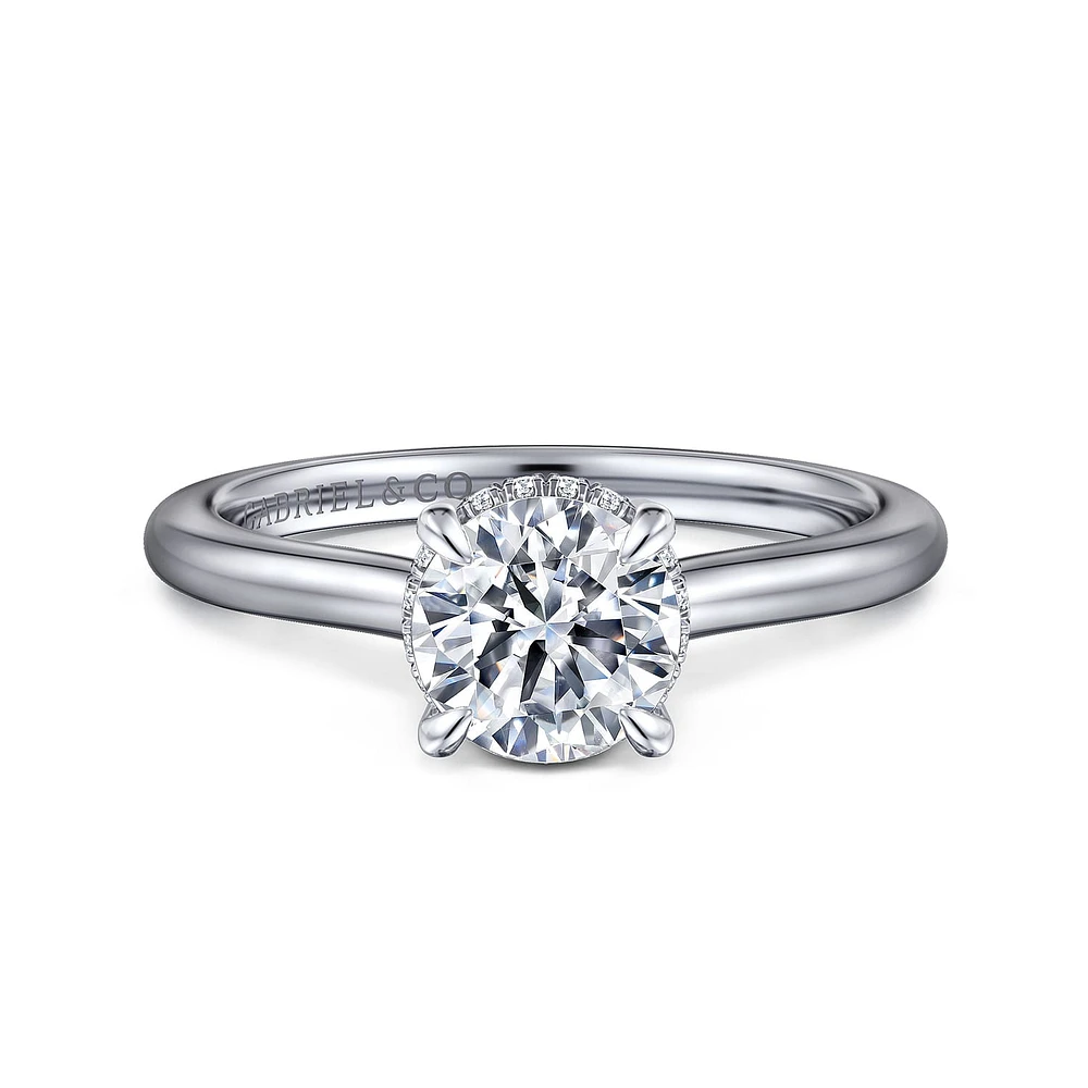 Gabriel & Co 6.5 Engagement Ring 14K White Gold Classic ER16340R4W44JJ