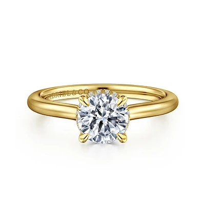 Gabriel & Co 6.5 Engagement Ring 14K Yellow Gold Classic ER16340R4Y44JJ