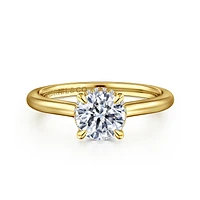 Gabriel & Co 6.5 Engagement Ring 14K Yellow Gold Classic ER16340R4Y44JJ