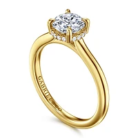 Gabriel & Co 6.5 Engagement Ring 14K Yellow Gold Classic ER16340R4Y44JJ