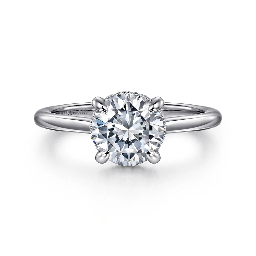 Gabriel & Co 7.4 Engagement Ring 14K White Gold Classic ER16340R6W44JJ