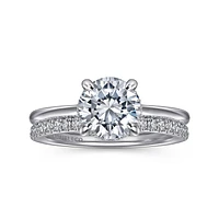 Gabriel & Co 7.4 Engagement Ring 14K White Gold Classic ER16340R6W44JJ