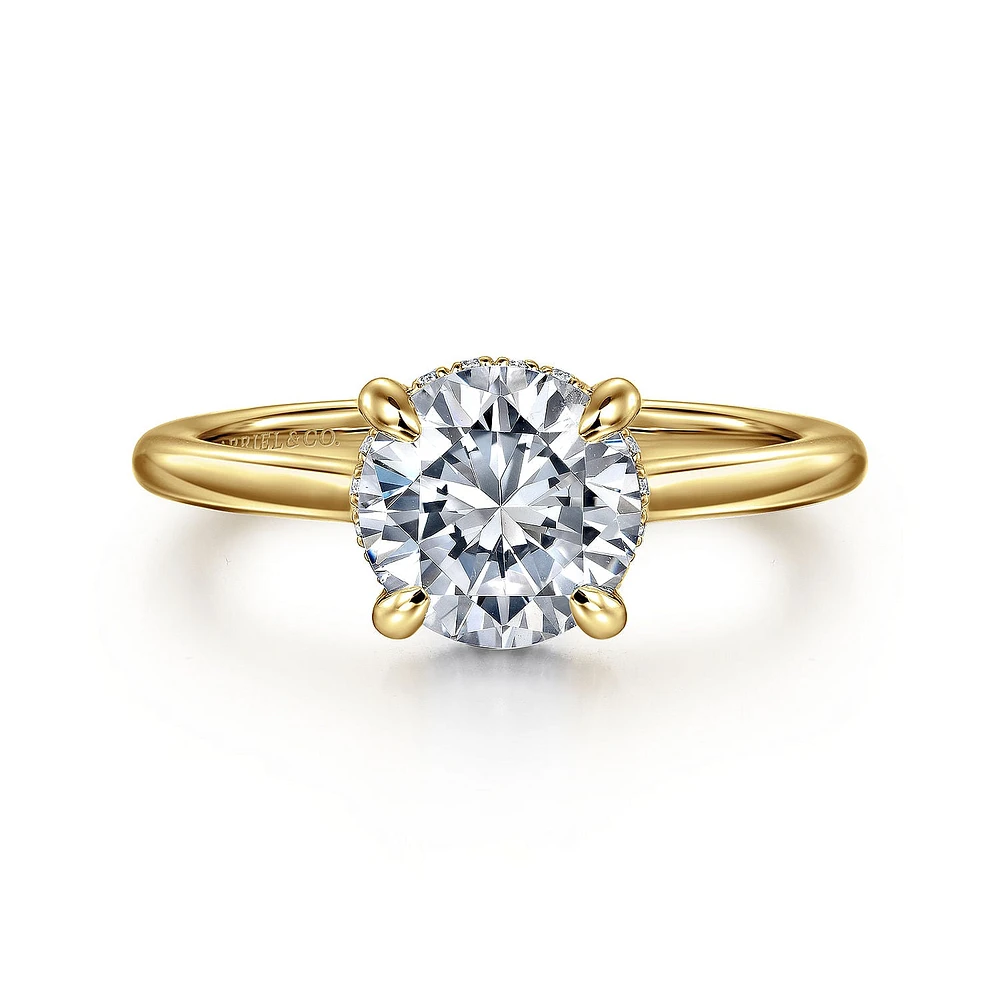 Gabriel & Co 7.4 Engagement Ring 14K Yellow Gold Classic ER16340R6Y44JJ