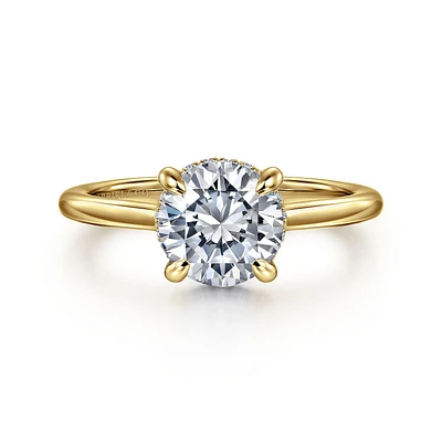 Gabriel & Co 7.4 Engagement Ring 14K Yellow Gold Classic ER16340R6Y44JJ