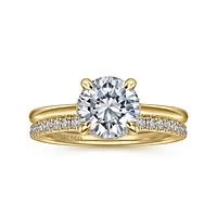 Gabriel & Co 7.4 Engagement Ring 14K Yellow Gold Classic ER16340R6Y44JJ