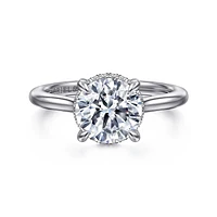 Gabriel & Co 8 Engagement Ring 14K White Gold Classic ER16340R8W44JJ