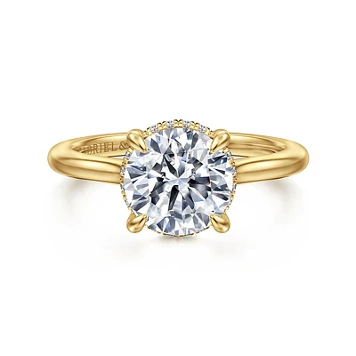 Gabriel & Co 8 Engagement Ring 14K Yellow Gold Classic ER16340R8Y44JJ