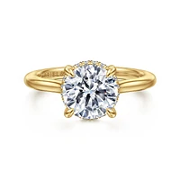 Gabriel & Co 8 Engagement Ring 14K Yellow Gold Classic ER16340R8Y44JJ