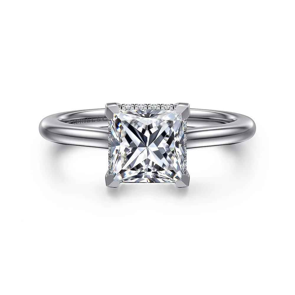 Gabriel & Co 6.5 Engagement Ring 14K White Gold Classic ER16340S6W44JJ