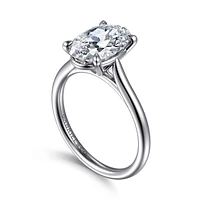 Gabriel & Co 11.5X7.5 Engagement Ring 14K White Gold Contemporary ER16355O12W4JJJ