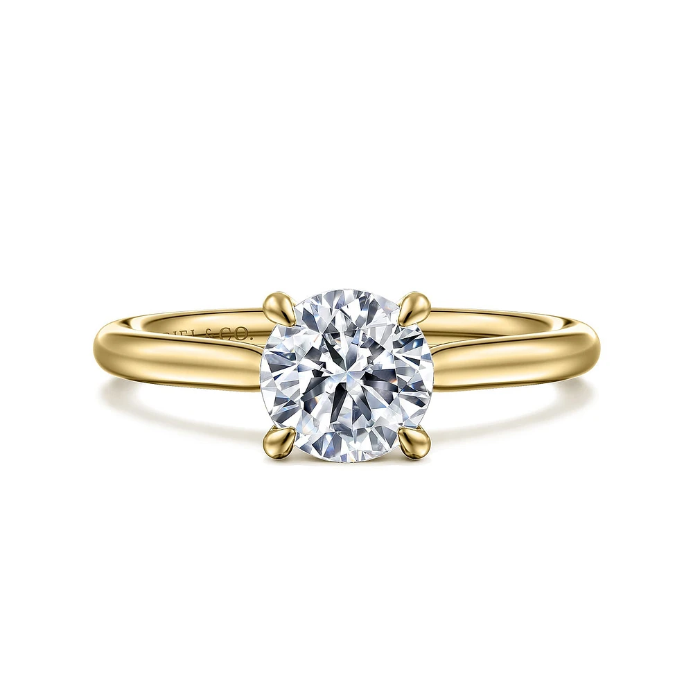 Gabriel & Co 6.5 Engagement Ring 14K Yellow Gold Contemporary ER16355R4Y4JJJ