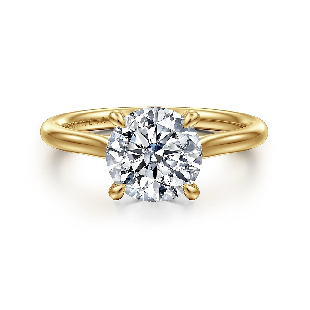 Gabriel & Co 8 Engagement Ring 14K Yellow Gold Contemporary ER16355R8Y4JJJ