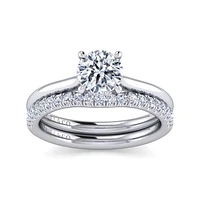 Gabriel & Co 6.5 Engagement Ring 14K White Gold Classic ER16356R4W44JJ