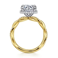 Gabriel & Co 9 Engagement Ring 14K Gold Contemporary ER16357R12M44JJ
