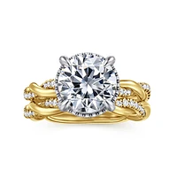 Gabriel & Co 9 Engagement Ring 14K Gold Contemporary ER16357R12M44JJ