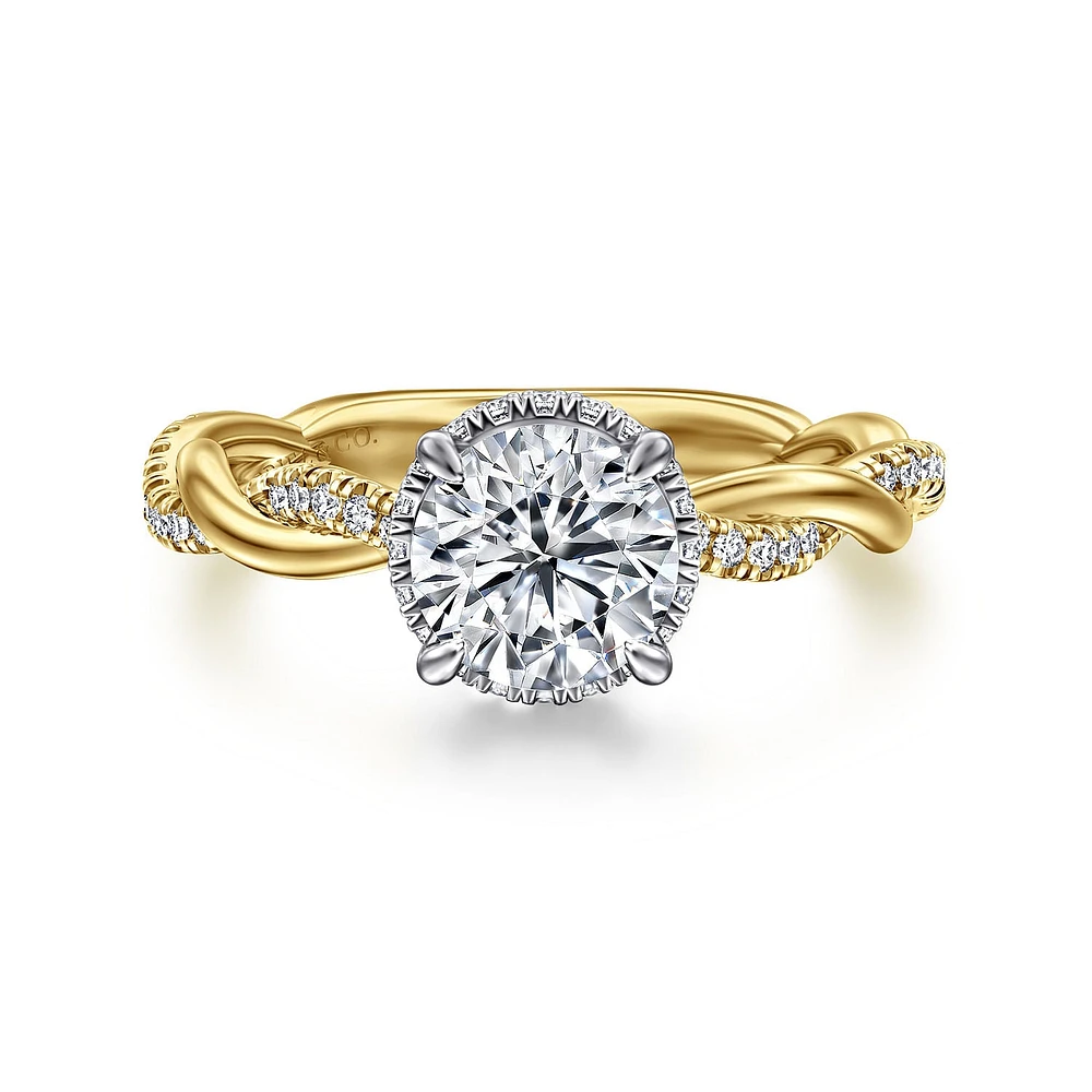 Gabriel & Co 6.5 Engagement Ring 14K Gold Contemporary ER16357R4M44JJ