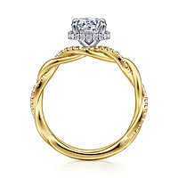 Gabriel & Co 6.5 Engagement Ring 14K Gold Contemporary ER16357R4M44JJ