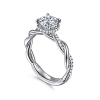 Gabriel & Co 6.5 Engagement Ring 14K White Gold Contemporary ER16357R4W44JJ
