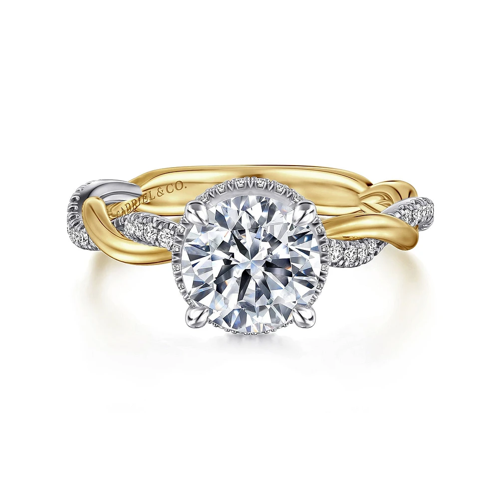 Gabriel & Co 7.4 Engagement Ring 14K Gold Contemporary ER16357R6M44JJ