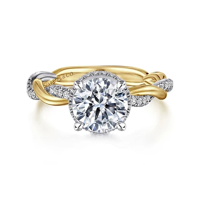 Gabriel & Co 7.4 Engagement Ring 14K Gold Contemporary ER16357R6M44JJ