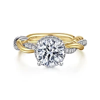 Gabriel & Co 7.4 Engagement Ring 14K Gold Contemporary ER16357R6M44JJ