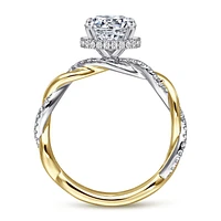Gabriel & Co 7.4 Engagement Ring 14K Gold Contemporary ER16357R6M44JJ