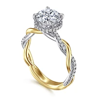 Gabriel & Co 7.4 Engagement Ring 14K Gold Contemporary ER16357R6M44JJ