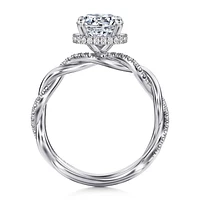 Gabriel & Co 7.4 Engagement Ring 14K White Gold Contemporary ER16357R6W44JJ