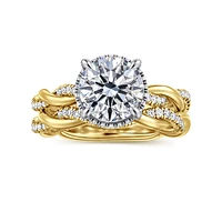 Gabriel & Co 8 Engagement Ring 14K Gold Contemporary ER16357R8M44JJ