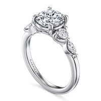 Gabriel & Co 8 Engagement Ring 14K White Gold Contemporary ER16406R8W44JJ