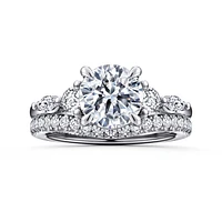Gabriel & Co 8 Engagement Ring 14K White Gold Contemporary ER16406R8W44JJ