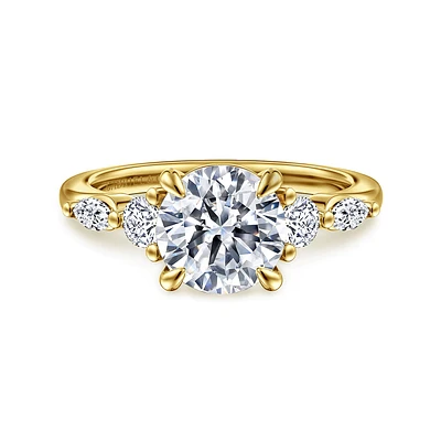 Gabriel & Co 8 Engagement Ring 14K Yellow Gold Contemporary ER16406R8Y44JJ