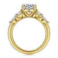 Gabriel & Co 8 Engagement Ring 14K Yellow Gold Contemporary ER16406R8Y44JJ