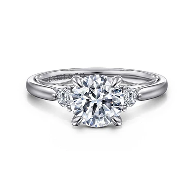 Gabriel & Co 7.4 Engagement Ring 14K White Gold Classic ER16412R6W44JJ