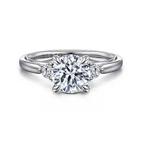 Gabriel & Co 7.4 Engagement Ring 14K White Gold Classic ER16412R6W44JJ
