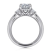 Gabriel & Co 7.4 Engagement Ring 14K White Gold Classic ER16412R6W44JJ