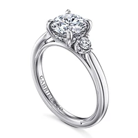 Gabriel & Co 7.4 Engagement Ring 14K White Gold Classic ER16412R6W44JJ