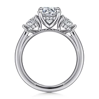 Gabriel & Co 7.4 Engagement Ring 14K White Gold Classic ER16413R6W44JJ