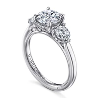 Gabriel & Co 7.4 Engagement Ring 14K White Gold Classic ER16413R6W44JJ