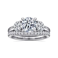 Gabriel & Co 7.4 Engagement Ring 14K White Gold Classic ER16413R6W44JJ